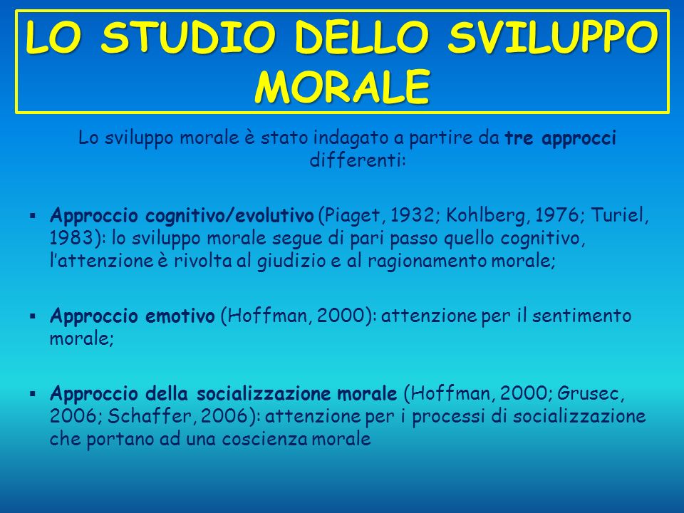 IV MODULO LO SVILUPPO MORALE ppt video online scaricare